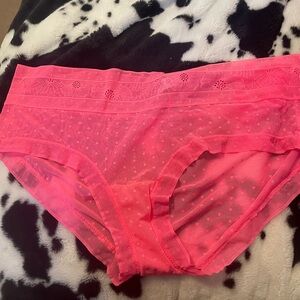 Aerie Vibrant Pink Lace underwear